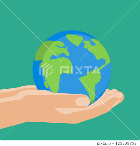 Agricultural concept, earth sphere in the hands 125539758