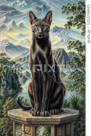 British cat of the Oriental breed 125539843