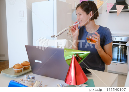Happy Birthday at Home concept. 125540107