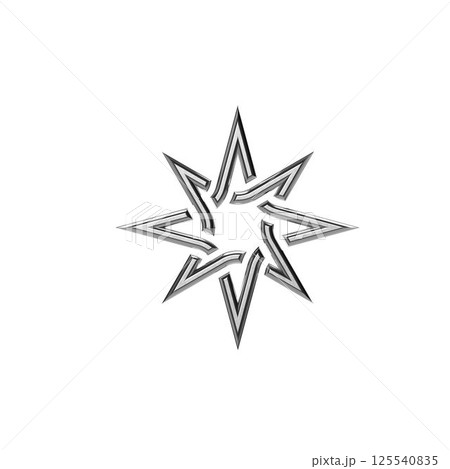 vector illustration of a chrome image vector illustration of a chrome image 125540835