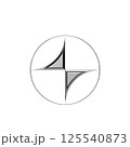 vector illustration of a chrome image 125540873