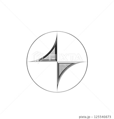 vector illustration of a chrome image 125540873