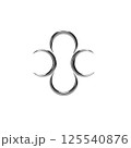 vector illustration of a chrome image 125540876