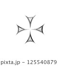 vector illustration of a chrome image 125540879