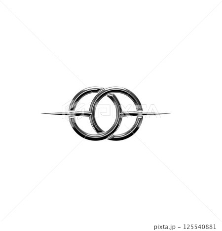 vector illustration of a chrome image 125540881
