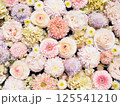 ピンクと黄色の花手水 125541210