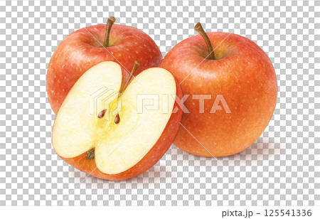 りんご イラスト 水彩 リンゴ 125541336