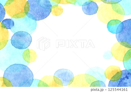 水彩 カラフル テクスチャ 図形模様 水彩 カラフル テクスチャ 図形模様 125544161