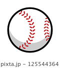 野球のボールのアイコンイラスト（ベクター・切り抜き） 125544364