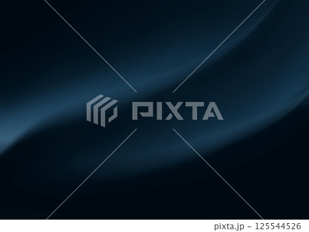 An abstract, dark blue background featuring soft, flowing lines and gentle gradients. This minimalist design evokes a sense of depth and movement. 125544526