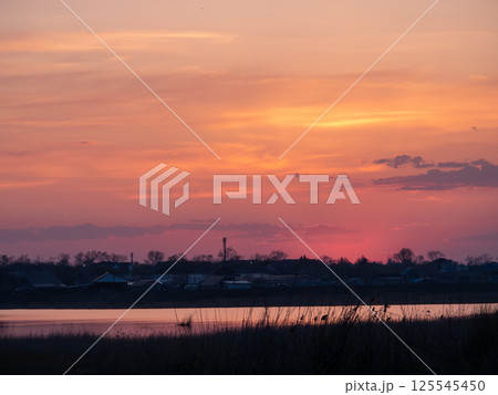 Beautiful sunset 125545450