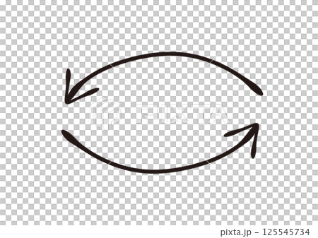 Handwritten arrows that look like they were drawn with a fountain pen 125545734