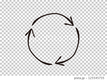 Handwritten arrows that look like they were drawn with a fountain pen 125545735