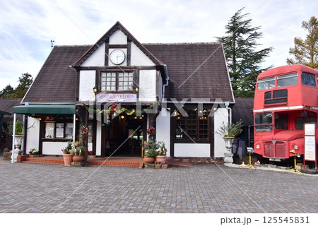 伊豆市　修善寺虹の郷のイギリス村ロムニー駅 125545831