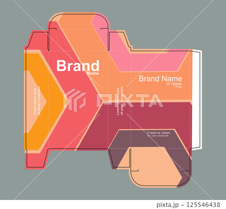 Drug box concept vector illustration  125546438