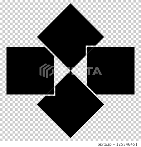 家紋です。四つ重ね石と言います。 125546451