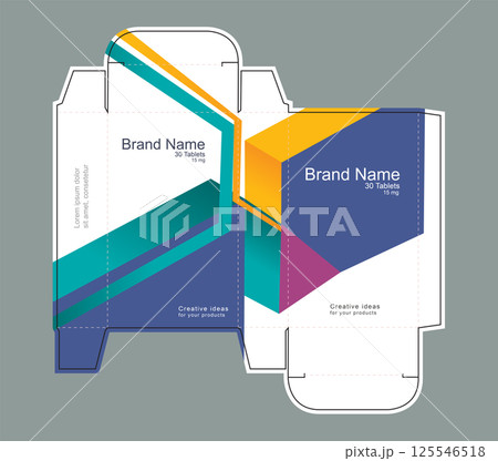 Drug box concept vector illustration  125546518