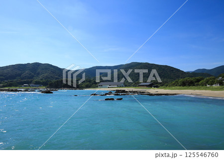 高知県土佐清水市　桜浜の風景 125546760
