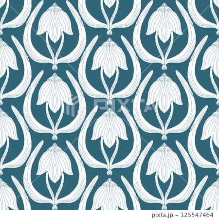seamless pattern with gold chains 125547464