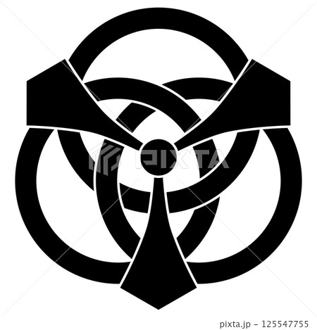 家紋です。剣三つ輪違いと言います。 125547755