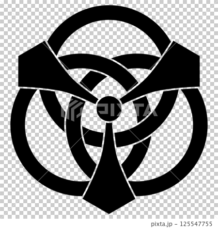 家紋です。剣三つ輪違いと言います。 125547755