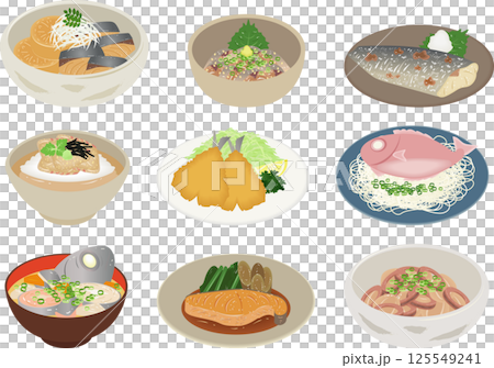 魚類菜餚套裝 125549241