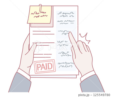 This document serves as a confirmation of payment, including a clip and accompanying note This document serves as a confirmation of payment, including a clip and accompanying note 125549780