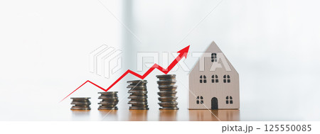 Increase in property tax growth of home's value, making investment choice to collect gains. Growth of real estate market encourages investment in properties, loan becomes for businesses on home sales Increase in property tax growth of home's value, making investment choice to collect gains. Growth of real estate market encourages investment in properties, loan becomes for businesses on home sales 125550085
