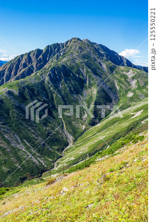 荒川岳から見る赤石岳と大聖寺平 南アルプス 悪沢岳と荒川岳登山 荒川岳から見る赤石岳と大聖寺平 南アルプス 悪沢岳と荒川岳登山 125550221