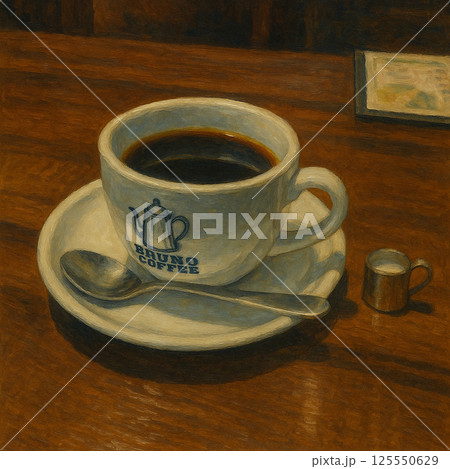 喫茶店でコーヒーを1杯 125550629