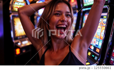 幸運を引き寄せた女性【Generative AI】 幸運を引き寄せた女性【Generative AI】 125550661