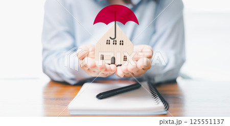 Proper care and insurance for your home and estate are crucial for mortgage safety and sound property finance in business loan. insurance, mortgage, property, business, home, banner with copy space. Proper care and insurance for your home and estate are crucial for mortgage safety and sound property finance in business loan. insurance, mortgage, property, business, home, banner with copy space. 125551137