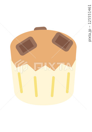 板チョコレートのカップケーキ 板チョコレートのカップケーキ 125551461
