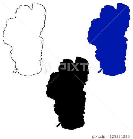 Lake Tahoe (United States, North America, us) map. Map of Tahoe Lake. flat style. 125551839