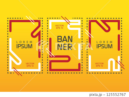Frame for advertising label - bright business advertising.	 125552767