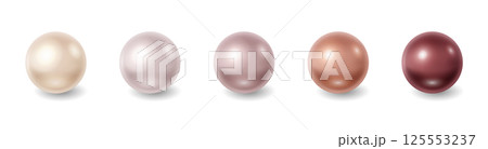 Elegant Collection of Colorful Pearls 125553237