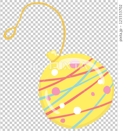 Yellow water yo-yo illustration vector material 125553702