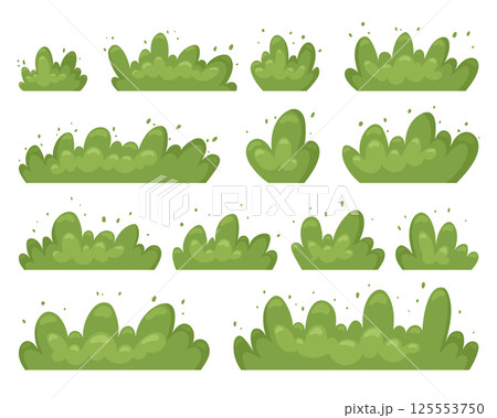 Green bush clipart design illustration 125553750