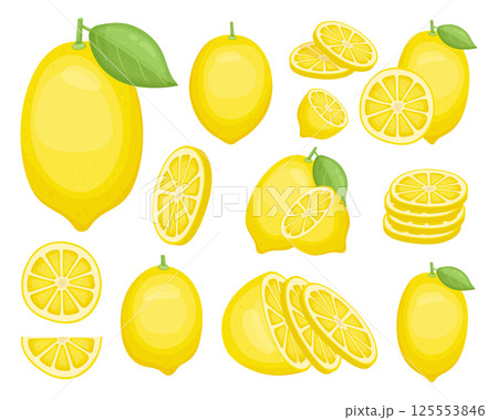 Lemon fruit clipart design illustration Lemon fruit clipart design illustration 125553846