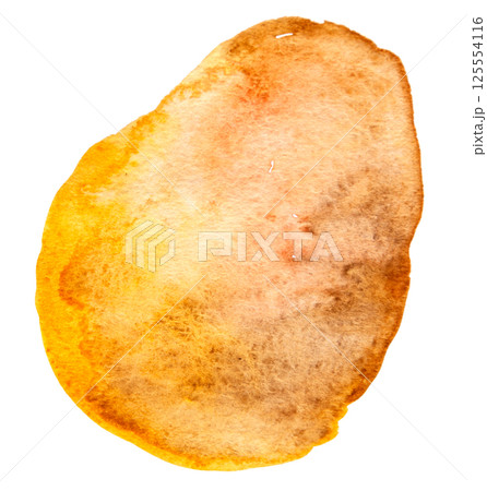 Brown Hand Drawn Watercolor Spot Illustration.のイラスト素材 [125554116] - PIXTA