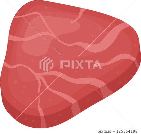 Raw marbled steak cut, isolated on black background. Raw marbled steak cut, isolated on black background. 125554198