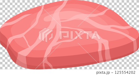 Piece of meat with marbling on top, delicious and ready to cook Piece of meat with marbling on top, delicious and ready to cook 125554202