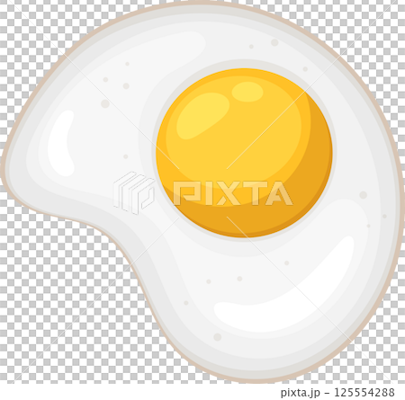Sunny Side Up: Yummy Egg for Breakfast! Cooked Egg Illustration Sunny Side Up: Yummy Egg for Breakfast! Cooked Egg Illustration 125554288