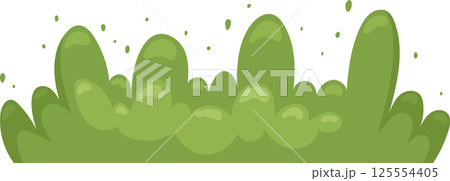 Cartoonish green smoke cloud emanating from a source below. 125554405