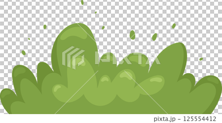 Cartoon green ground cover against black backdrop Cartoon green ground cover against black backdrop 125554412