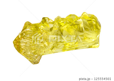 Beryl heliodor mineral stone on white background Beryl heliodor mineral stone on white background 125554501
