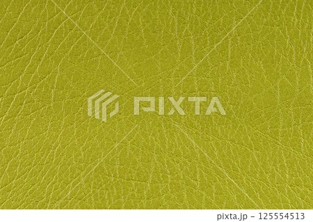Yellow pattern, design, leather fabric for sewing, dermantine, artificial leather texture background 125554513