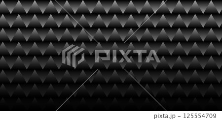 Dark black geometric grid background. Modern dark abstract vector texture. 125554709
