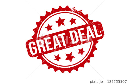 Great Deal Rubber Stamp Seal Vector 125555507
