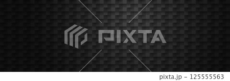 Dark black geometric grid background. Modern dark abstract vector texture. 125555563